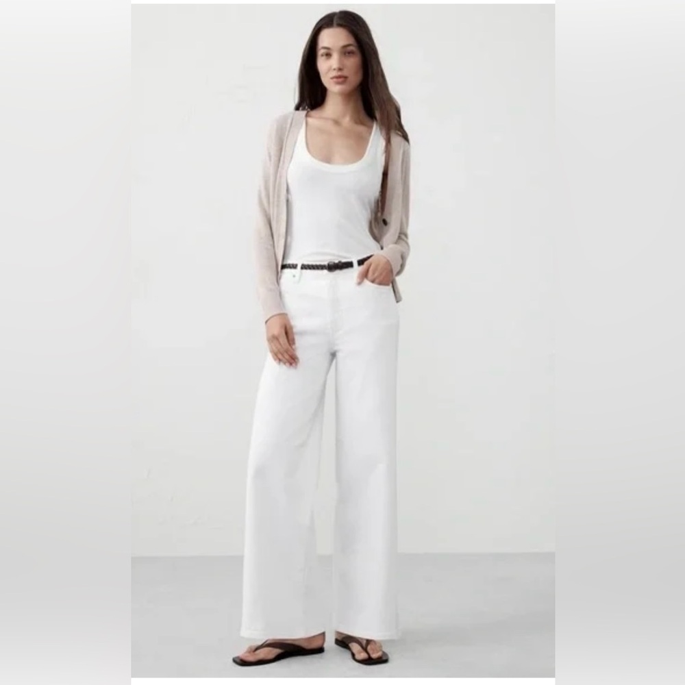 Banana Republic Factory Lot of 2 High Rise Wide Leg Jeans - Picture 2 of 13